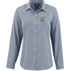 Cutter & Buck Skyline Gingham Dress Shirt - Ladies'