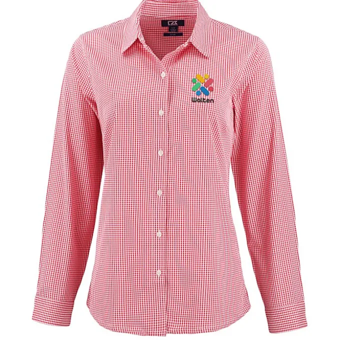 Cutter & Buck Skyline Gingham Dress Shirt - Ladies'
