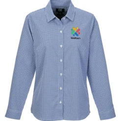 Cutter & Buck Skyline Gingham Dress Shirt - Ladies'
