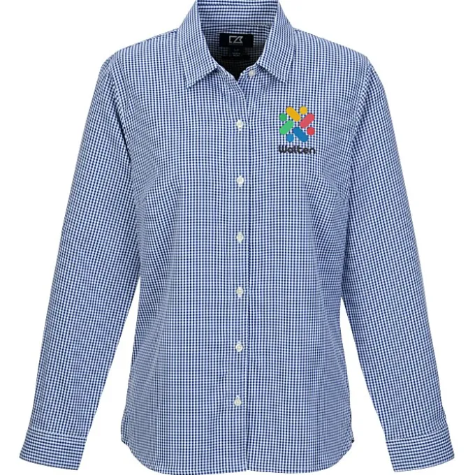 Cutter & Buck Skyline Gingham Dress Shirt - Ladies'