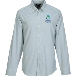 Cutter & Buck Skyline Pinstripe Dress Shirt - Men's