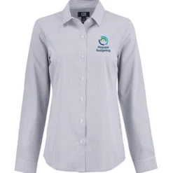 Cutter & Buck Skyline Pinstripe Dress Shirt - Ladies'