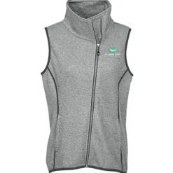Cutter & Buck Sweater Knit Asymmetrical Fleece Vest - Ladies'