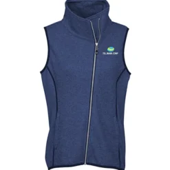 Cutter & Buck Sweater Knit Asymmetrical Fleece Vest - Ladies'