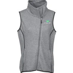 Cutter & Buck Sweater Knit Asymmetrical Fleece Vest - Ladies'