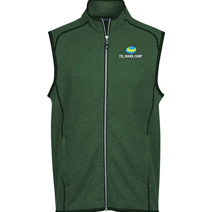 Cutter & Buck Sweater Knit Fleece Vest - Men's