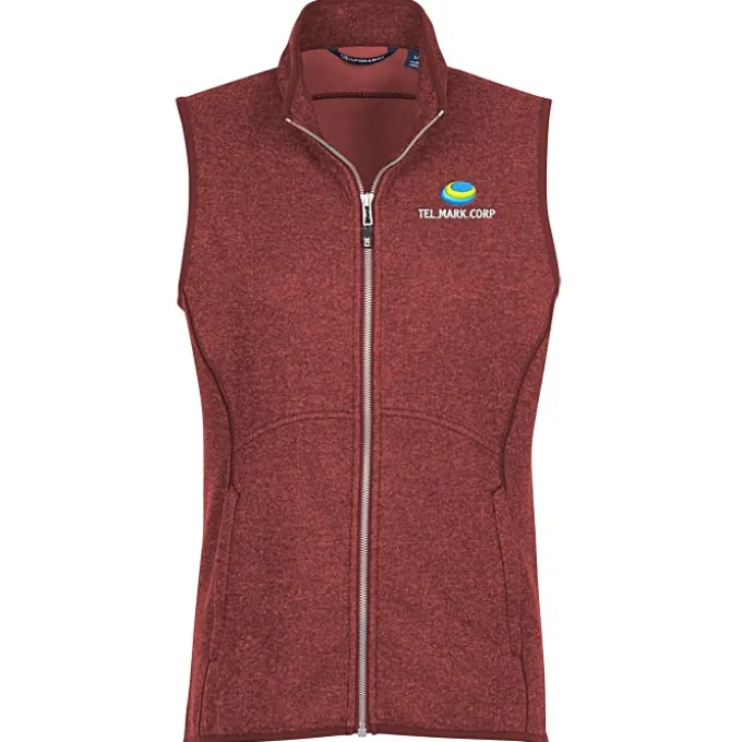 Cutter & Buck Sweater Knit Fleece Vest - Ladies'