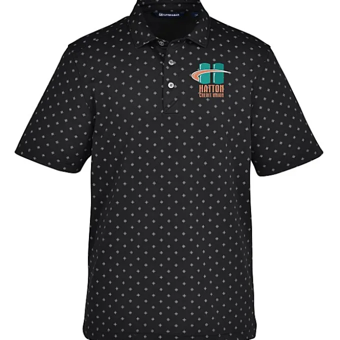 Cutter & Buck Virtue Pique Tile Print Polo