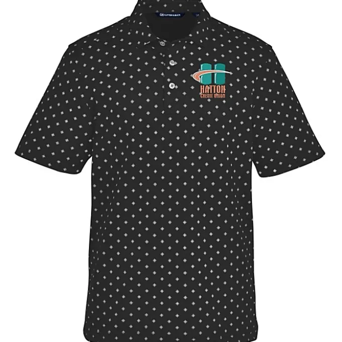 Cutter & Buck Virtue Pique Tile Print Polo