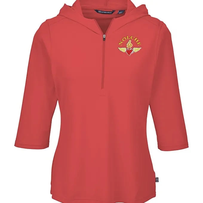 Cutter & Buck Virtue Pique 1/2-Zip Pullover Hoodie - Ladies'