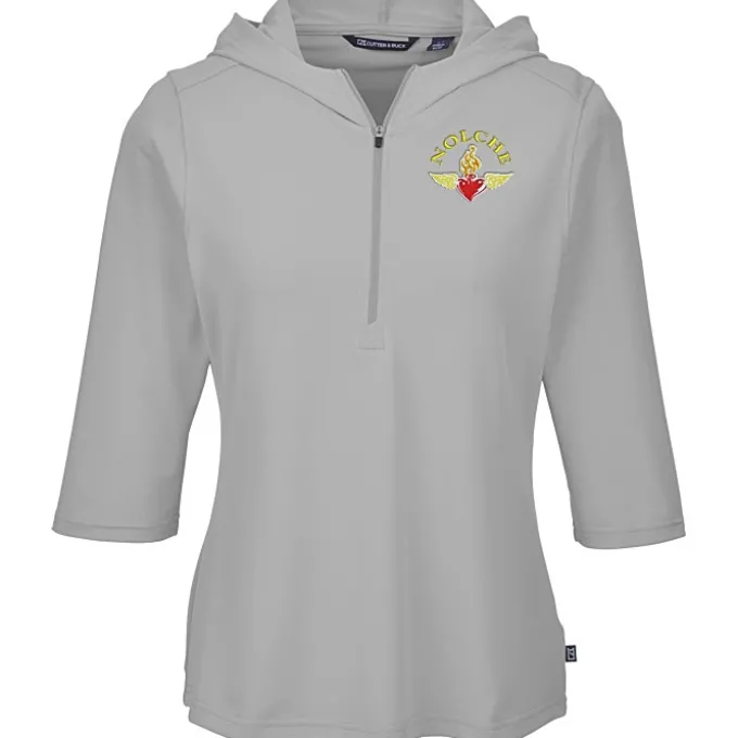 Cutter & Buck Virtue Pique 1/2-Zip Pullover Hoodie - Ladies'