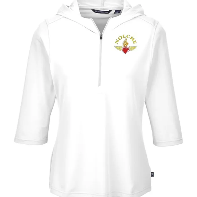 Cutter & Buck Virtue Pique 1/2-Zip Pullover Hoodie - Ladies'