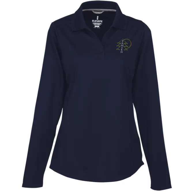 Dade Textured Performance LS Polo - Ladies'