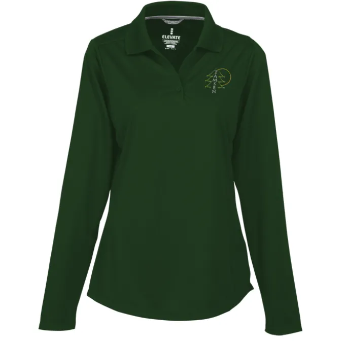 Dade Textured Performance LS Polo - Ladies'