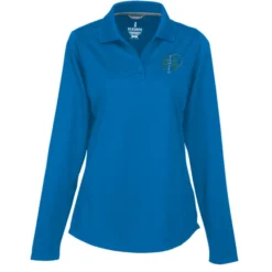 Dade Textured Performance LS Polo - Ladies'