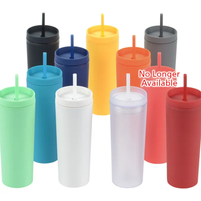 Dash Soft-Touch Acrylic Tumbler with Straw - 17 oz