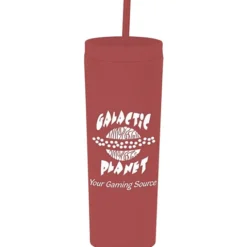 Dash Soft-Touch Acrylic Tumbler with Straw - 17 oz - 24 hr