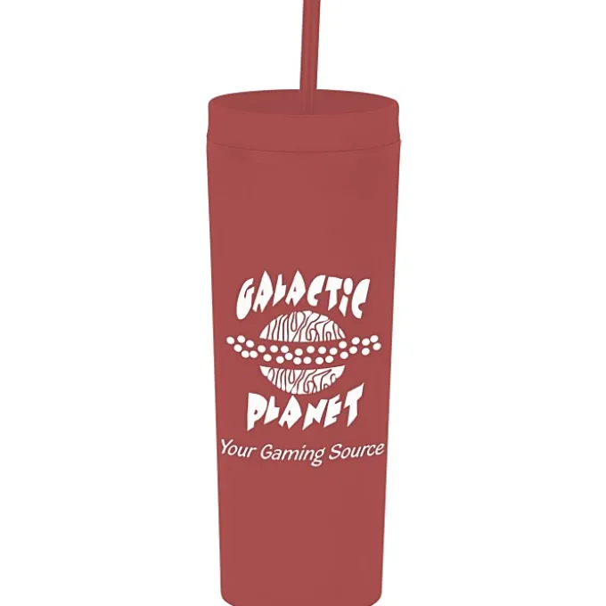 Dash Soft-Touch Acrylic Tumbler with Straw - 17 oz - 24 hr
