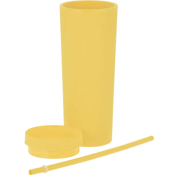 Dash Soft-Touch Acrylic Tumbler with Straw - 17 oz - 24 hr