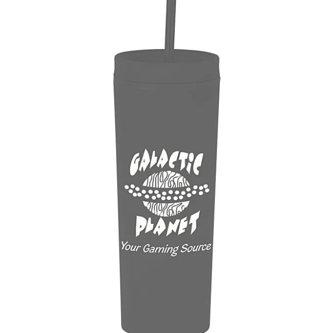 Dash Soft-Touch Acrylic Tumbler with Straw - 17 oz - 24 hr