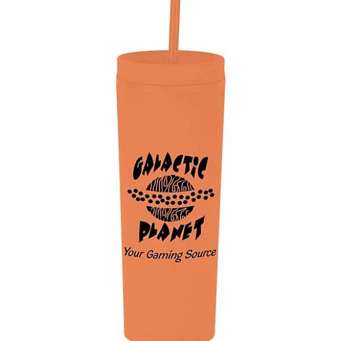 Dash Soft-Touch Acrylic Tumbler with Straw - 17 oz - 24 hr