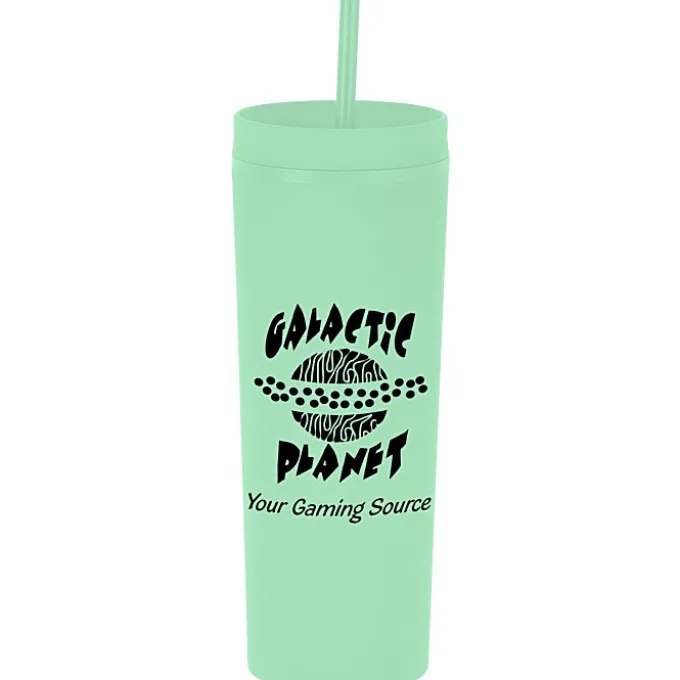 Dash Soft-Touch Acrylic Tumbler with Straw - 17 oz - 24 hr