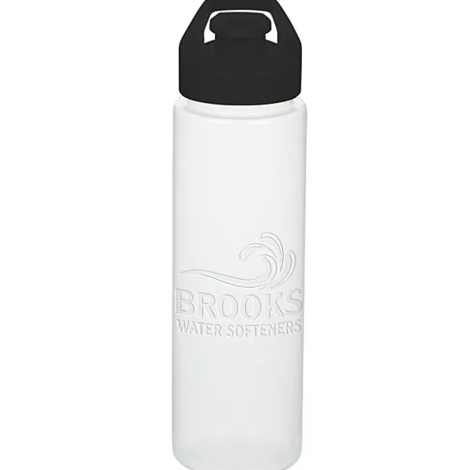Debossed Imprint Sport Bottle with Flip Up Lid - 24 oz.