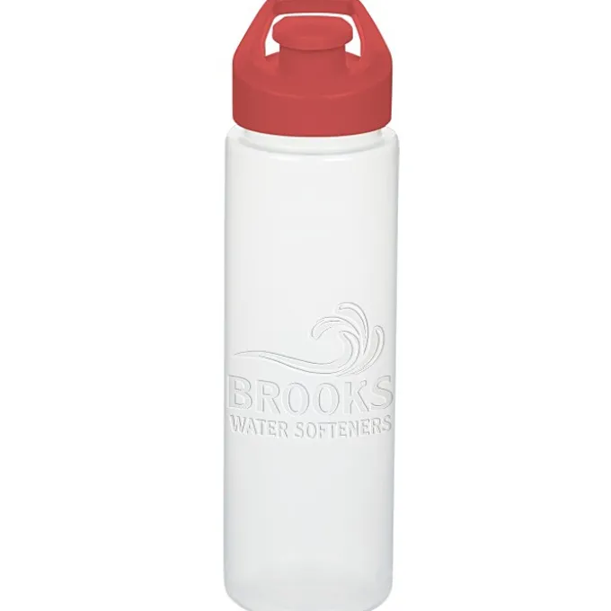 Debossed Imprint Sport Bottle with Flip Up Lid - 24 oz.