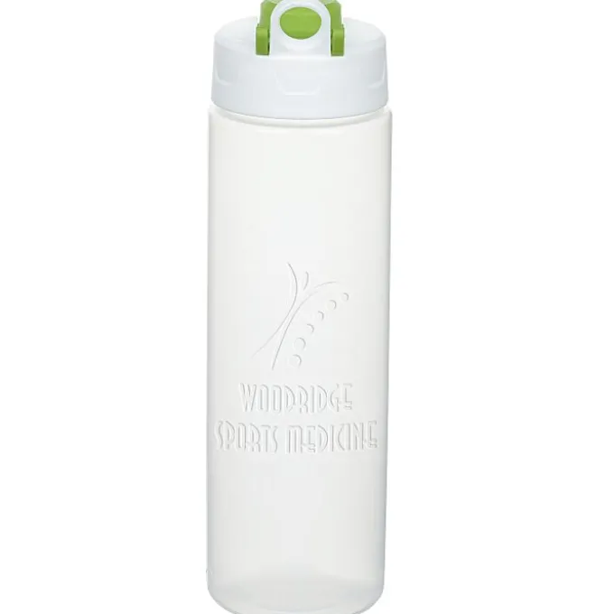 Debossed Imprint Sport Bottle with Pop Up Lid - 24 oz.