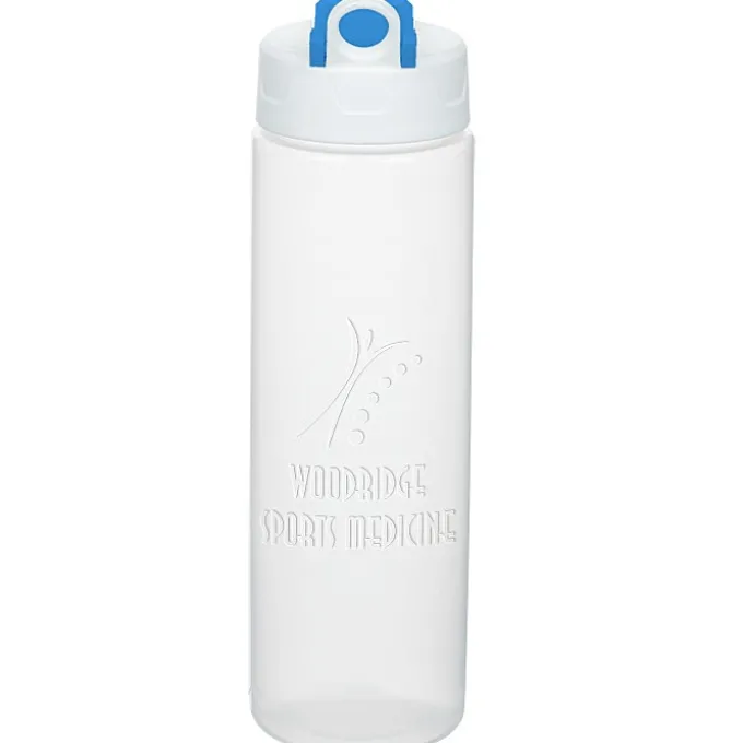 Debossed Imprint Sport Bottle with Pop Up Lid - 24 oz.