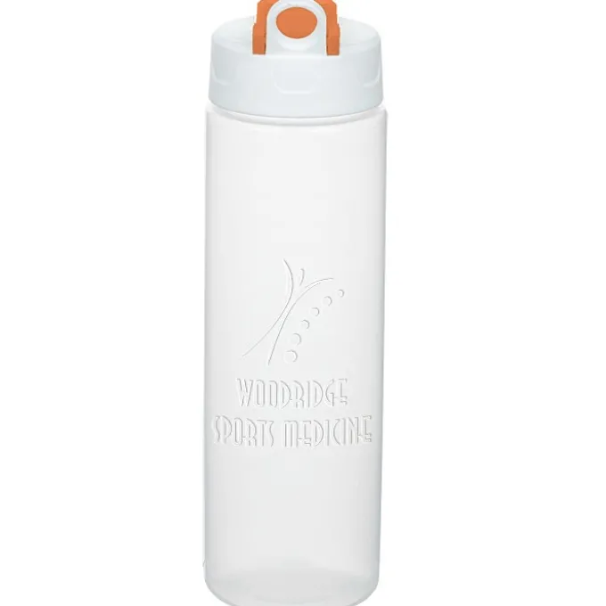 Debossed Imprint Sport Bottle with Pop Up Lid - 24 oz.