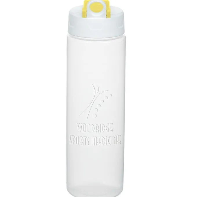 Debossed Imprint Sport Bottle with Pop Up Lid - 24 oz.
