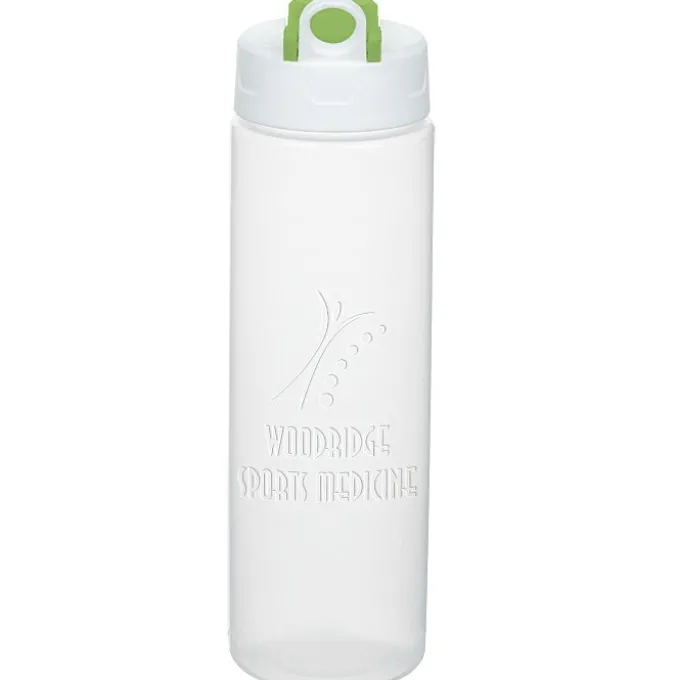Debossed Imprint Sport Bottle with Pop Up Lid - 24 oz.