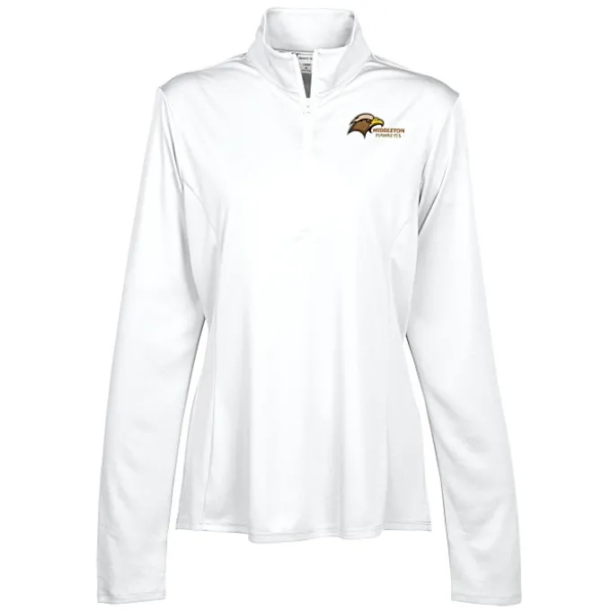 Defender Performance 1/4-Zip Pullover - Ladies' - Embroidered - 24 hr