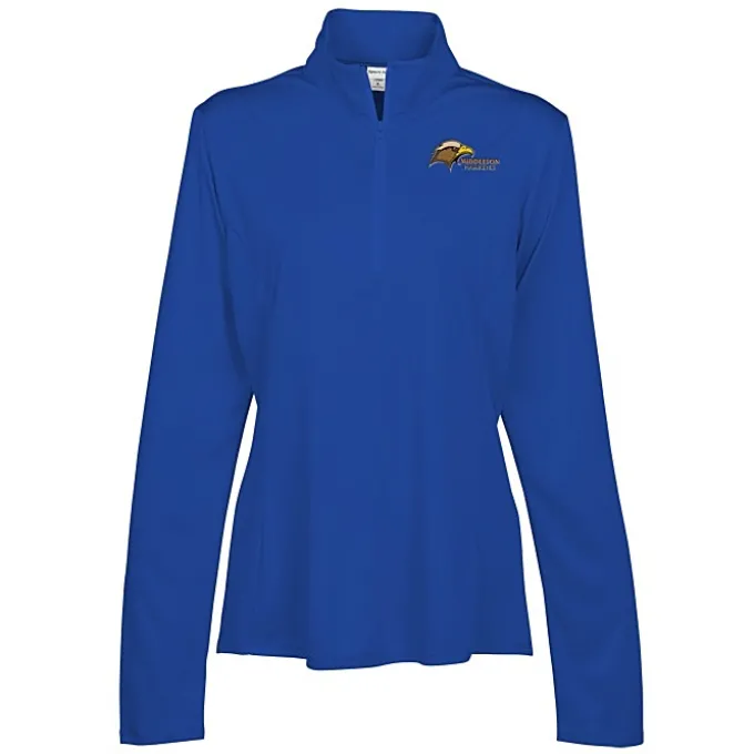 Defender Performance 1/4-Zip Pullover - Ladies' - Embroidered - 24 hr
