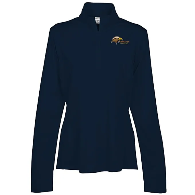 Defender Performance 1/4-Zip Pullover - Ladies' - Embroidered - 24 hr