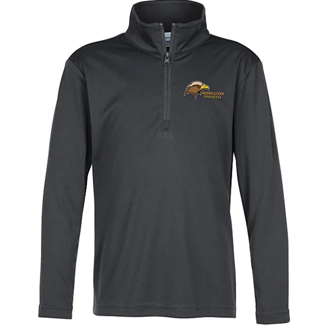 Defender Performance 1/4-Zip Pullover - Youth - Embroidered