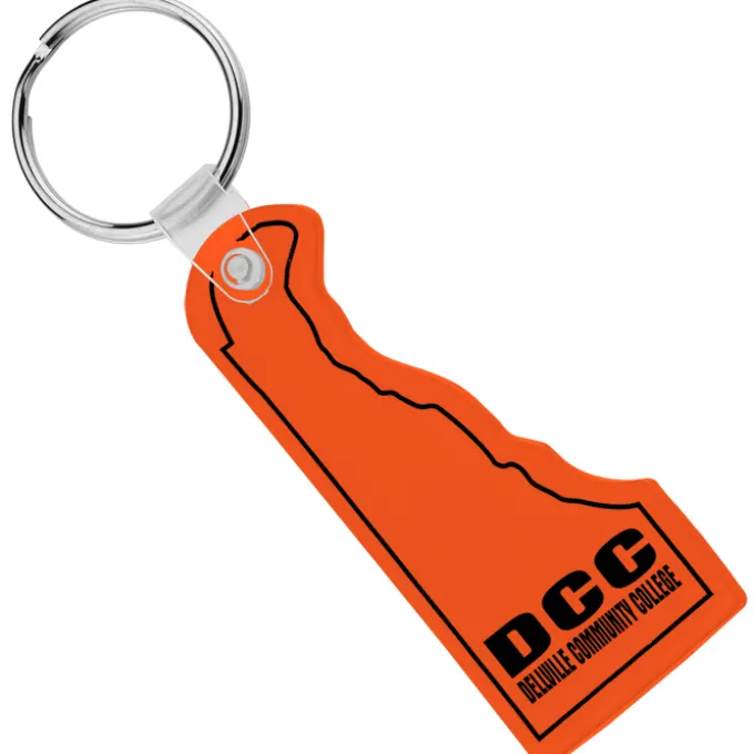 Delaware Soft Keychain - Translucent