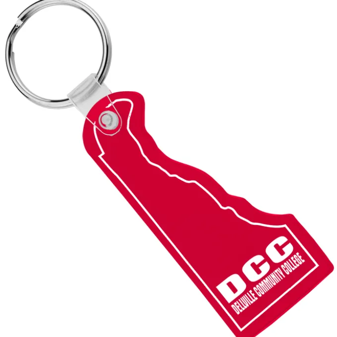 Delaware Soft Keychain - Translucent