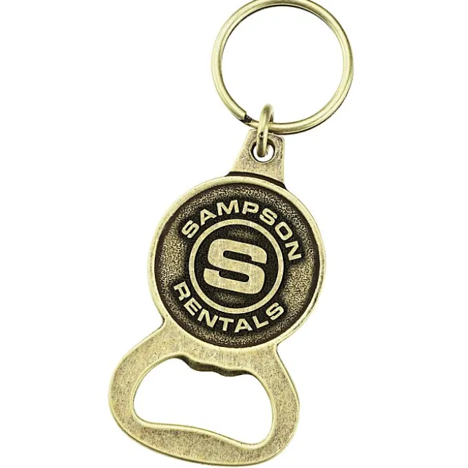 Delton Bottle Opener Keychain - Circle