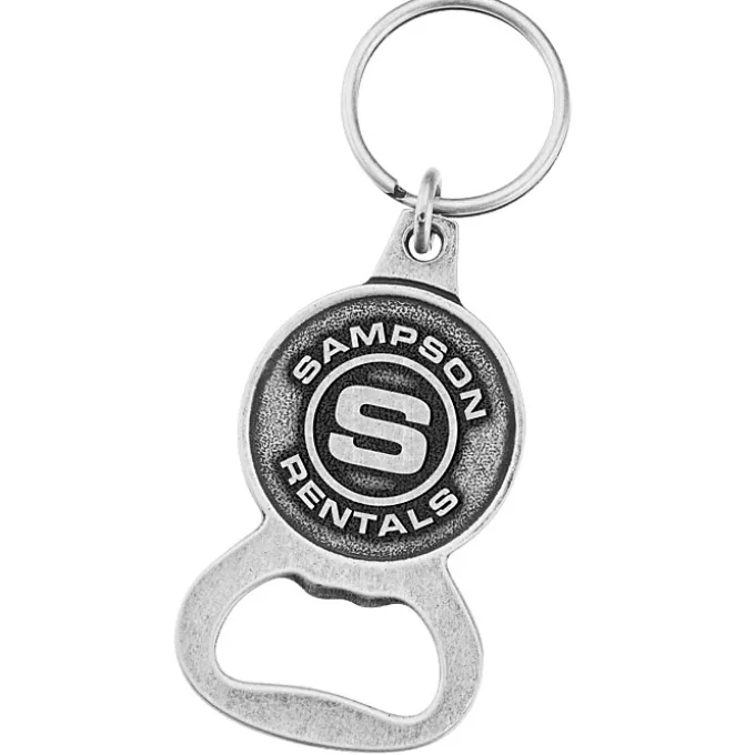 Delton Bottle Opener Keychain - Circle