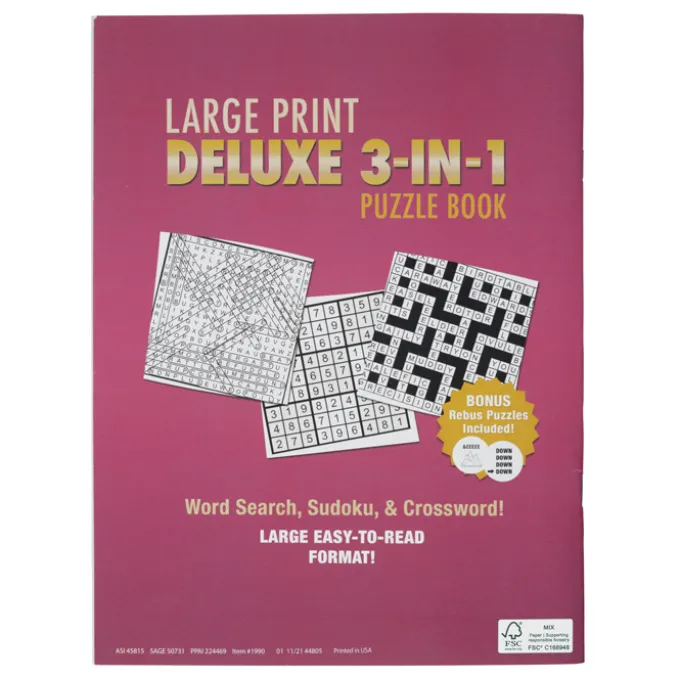 Deluxe Large Print Puzzle Book - Volume 1