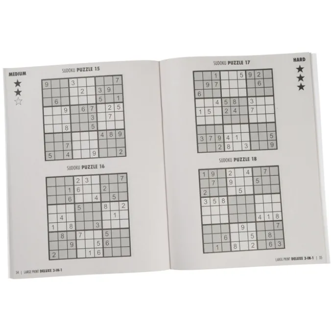 Deluxe Large Print Puzzle Book - Volume 1