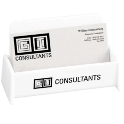 Desktop Business Card Holder - Opaque - 24 hr