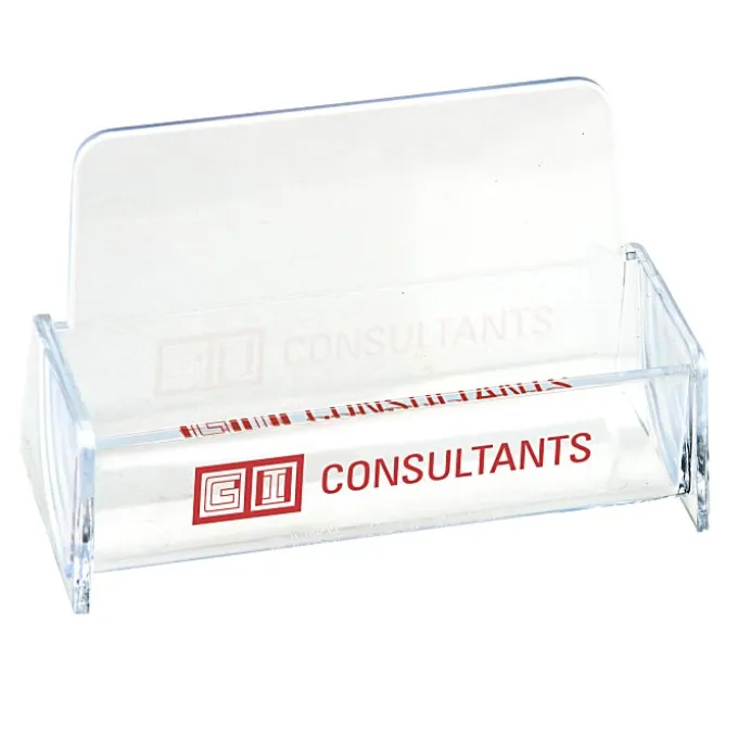 Desktop Business Card Holder - Clear - 24 hr