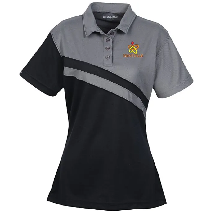 Diagonal Stripe Performance Polo - Ladies'