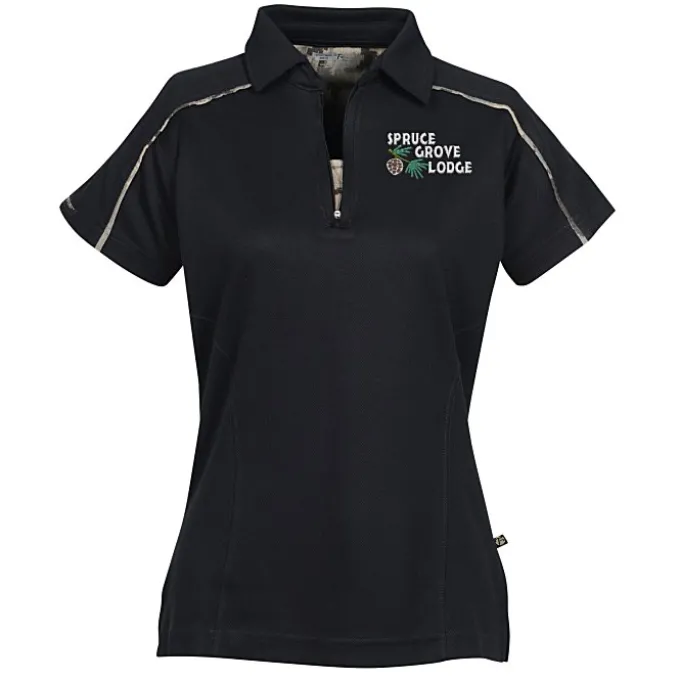 Digital Camo Accent Wicking Polo - Ladies'