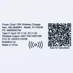 Digital Clock 15W Wireless Charger