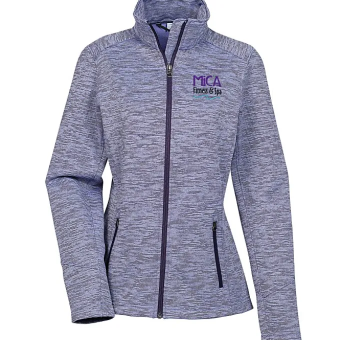 Digital Stripe Fleece Jacket - Ladies'