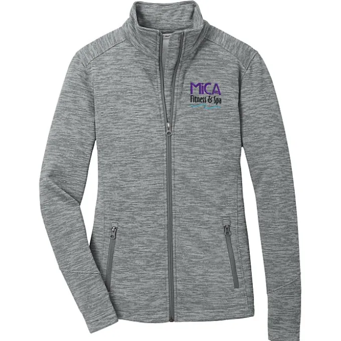 Digital Stripe Fleece Jacket - Ladies'